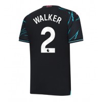 Manchester City Kyle Walker #2 Tretí futbalový dres 2023-24 Krátky Rukáv